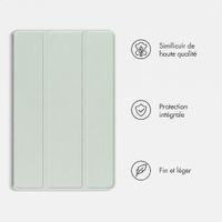imoshion Coque tablette Trifold Samsung Galaxy Tab A11 Plus - Vert clair