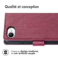imoshion Étui de télephone portefeuille de luxe Apple iPhone 17e / 16e - Bordeaux