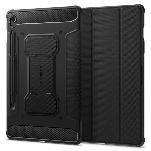 Spigen Coque tablette Rugged Armor Pro Samsung Galaxy Tab S10 FE / S9 FE - Noir