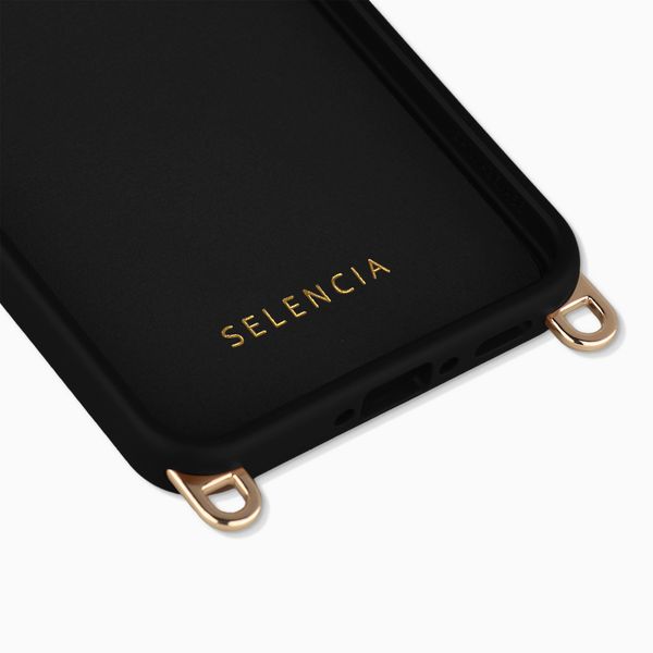 Selencia Coque arrière Rivièra avec MagSafe avec crochets amovibles Samsung Galaxy A37 (5G) - Velvet Black