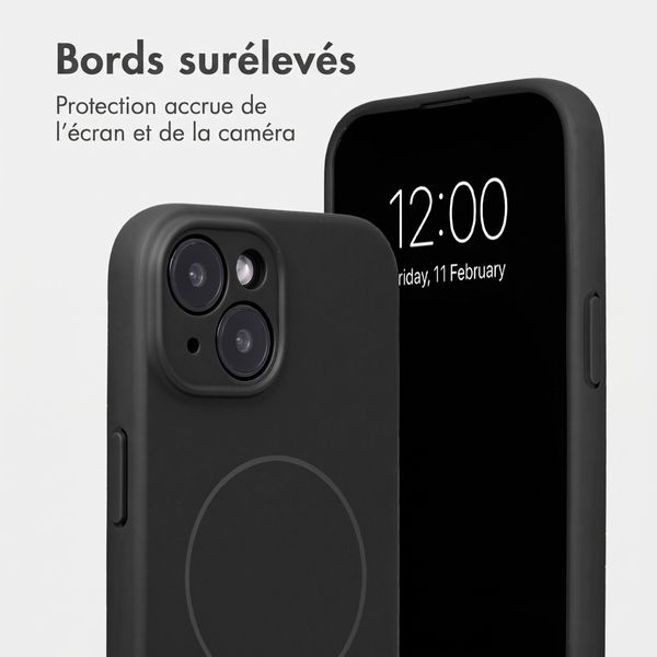 Accezz Coque Grip avec MagSafe Apple iPhone 15 - Noir