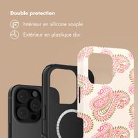 Selencia Coque arrière Vivid avec MagSafe Apple iPhone 16 Pro - Paisley Blush