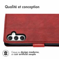 imoshion Étui de télephone portefeuille de luxe Samsung Galaxy A25 (5G) - Rouge