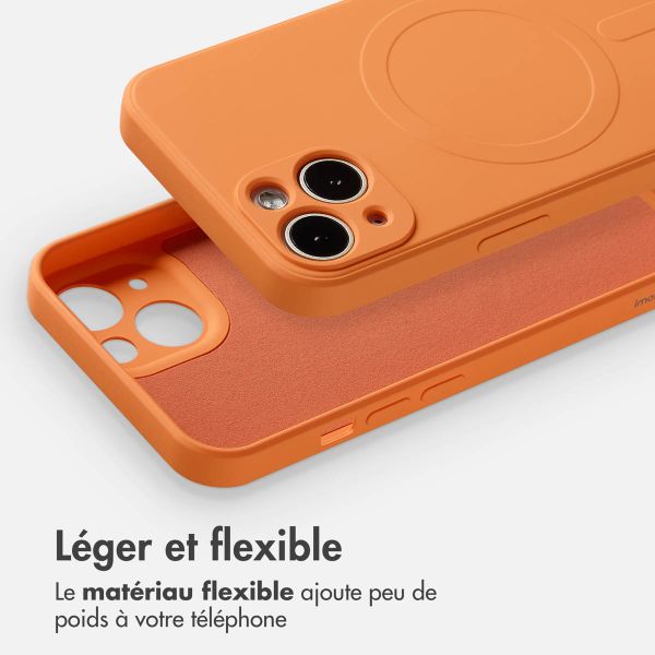 imoshion Coque Couleur avec MagSafe Apple iPhone 15 - Orange
