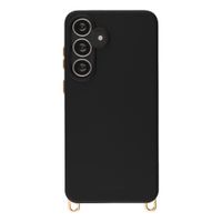 Selencia Coque arrière Rivièra avec MagSafe avec crochets amovibles Samsung Galaxy S25 FE - Velvet Black
