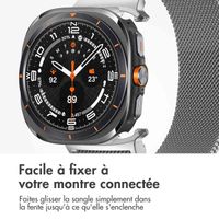 imoshion Bracelet magnétique milanais Samsung Galaxy Watch Ultra (2024/2025) - Argent