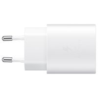 Samsung Câble USB-C vers USB-C d'origine - 1,8 mètre - 25 watts + adaptateur de recharge rapide USB-C d'origine - 25 watts - Blanc