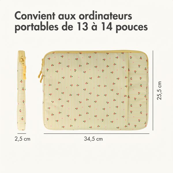 imoshion Pochette ordinateur Design 13-14 pouces - Garden Stripes