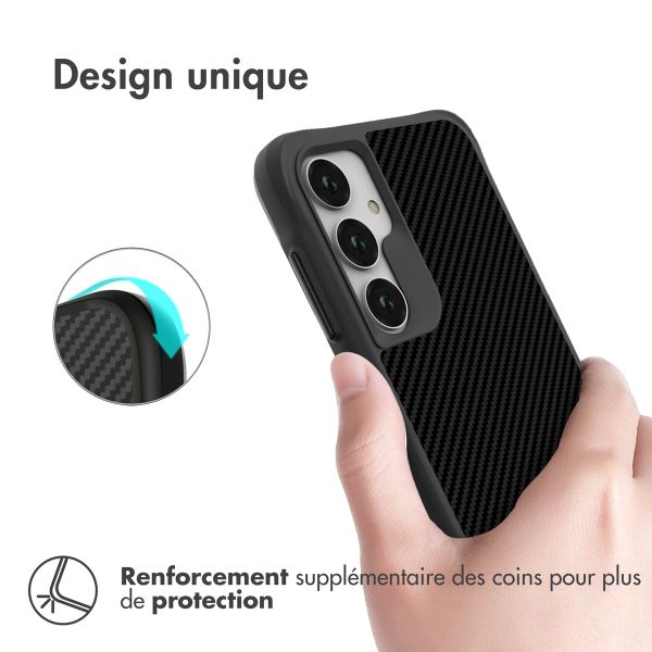imoshion Rugged Hybrid Carbon Case Samsung Galaxy A55 - Noir