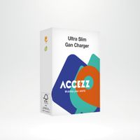 Accezz Chargeur GaN Ultra Slim - USB-C + USB-A - 30 W - Noir