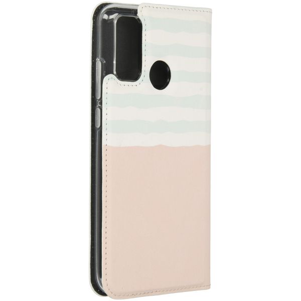 Concevez votre propre housse portefeuille Huawei P Smart (2020) - Blanc