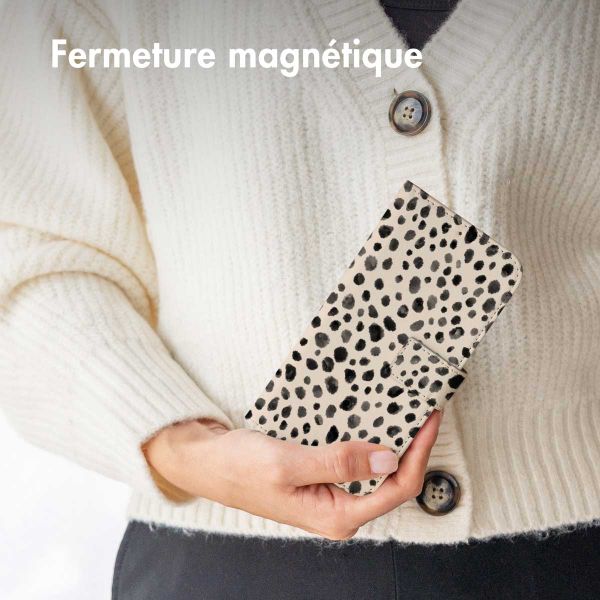 imoshion Étui de télephone portefeuille Design Samsung Galaxy S8 - Black And White Dots