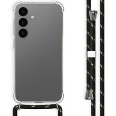 imoshion Coque arrière transparente avec cordon Samsung Galaxy S24 - Noir & Doré
