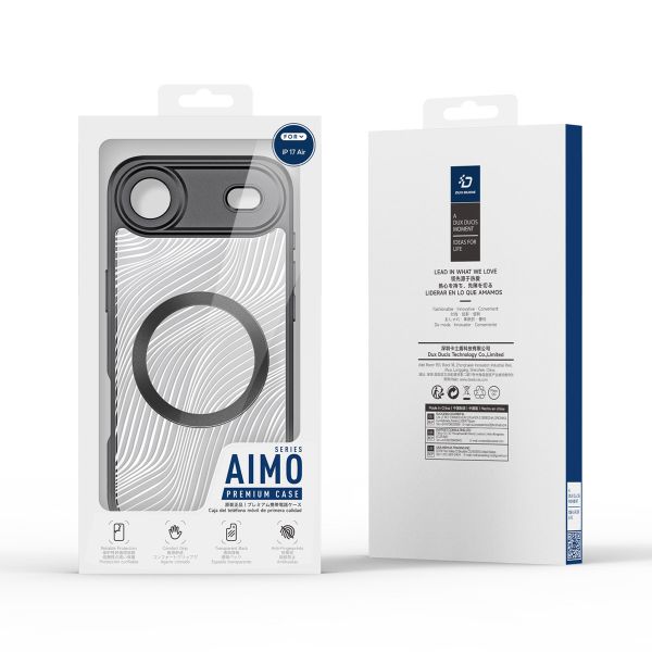 Dux Ducis Coque arrière Aimo avec MagSafe Apple iPhone Air - Transparent