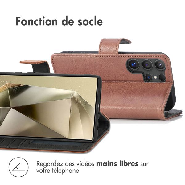 imoshion Étui de télephone portefeuille de luxe Samsung Galaxy S25 Ultra - Marron