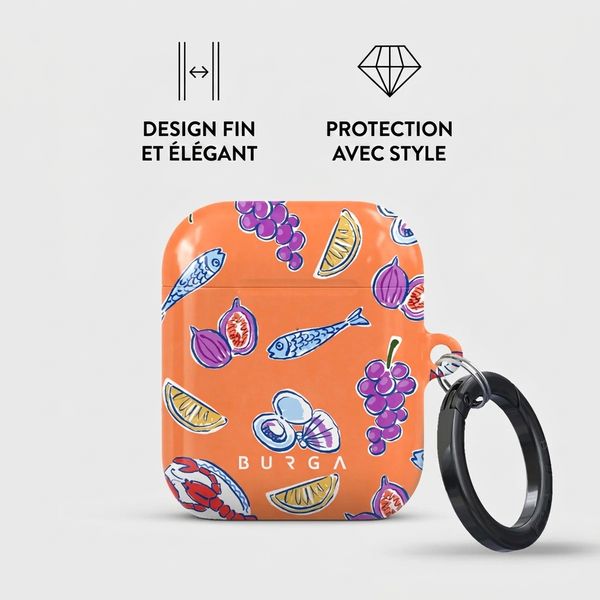 Burga Coque rigide  Apple AirPods 1 / 2 - Sunset Dinner
