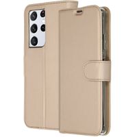 Accezz Étui de télephone Wallet Samsung Galaxy S21 Ultra - Doré