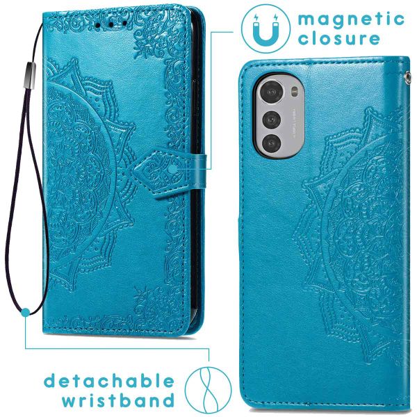 imoshion Etui de télephone Mandala Motorola Moto E32 / E32s - Turquoise