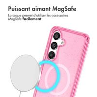 imoshion Coque Pailletée avec MagSafe Samsung Galaxy S24 - Paillettes Rose