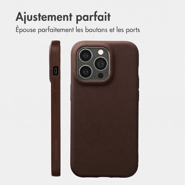 imoshion Coque arrière Texture Apple iPhone 13 Pro - Marron foncé