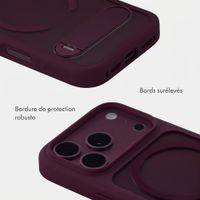 Accezz Coque arrière Hold avec MagSafe Apple iPhone 18 Pro / 17 Pro - Dark Cherry