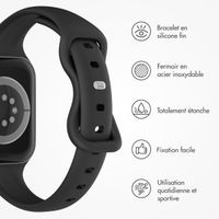 imoshion Bracelet slim en silicone Apple Watch | 44/45/46/49 mm - Noir