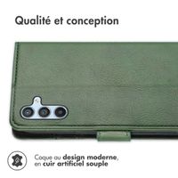 imoshion Étui de télephone portefeuille de luxe Samsung Galaxy A54 (5G) - Vert