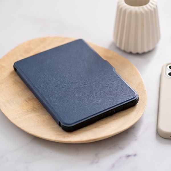 imoshion Étui de liseuse portefeuille Slim Soft Kobo Nia - Bleu foncé