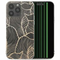 imoshion Coque Design Apple iPhone 15 Pro Max - Golden Leaves Transparent