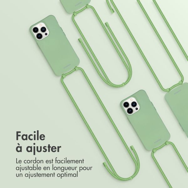 imoshion Coque de couleur avec cordon amovible Apple iPhone 13 Pro - Vert