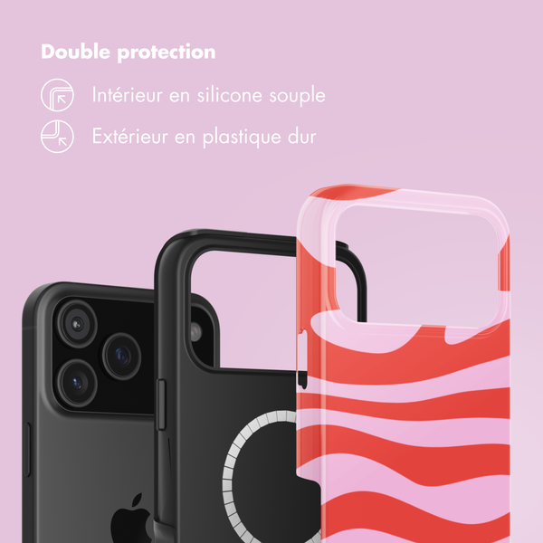 Selencia Coque arrière Vivid avec MagSafe Apple iPhone 17 Pro - Dream Swirl Pink