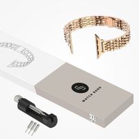 Selencia Bracelet en acier slim style Jubilee Apple Watch | 38/40/41/42 mm - Rose Doré