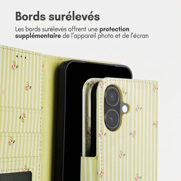 imoshion Étui de télephone portefeuille Design Apple iPhone 17 - Garden Stripes