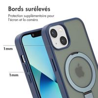 Accezz Coque Ring Stand avec MagSafe Apple iPhone 13 - Bleu