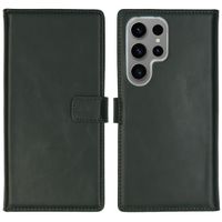 Selencia Étui portefeuille en cuir véritable Samsung Galaxy S24 Ultra - Vert