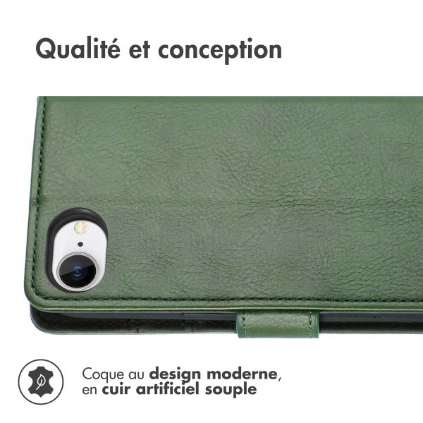 imoshion Étui de télephone portefeuille de luxe Apple iPhone 17e / 16e - Vert