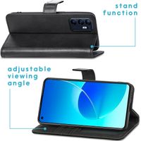 imoshion Étui de télephone portefeuille de luxe Oppo Reno 6 5G - Noir