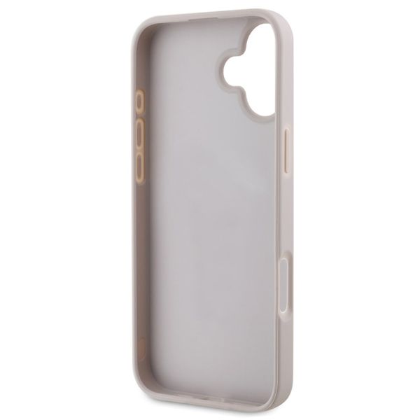 Guess Coque arrière Bottom Stripe 4G Apple iPhone 16 - Rose