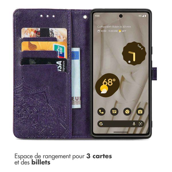 imoshion Etui de télephone Mandala Google Pixel 7a - Violet