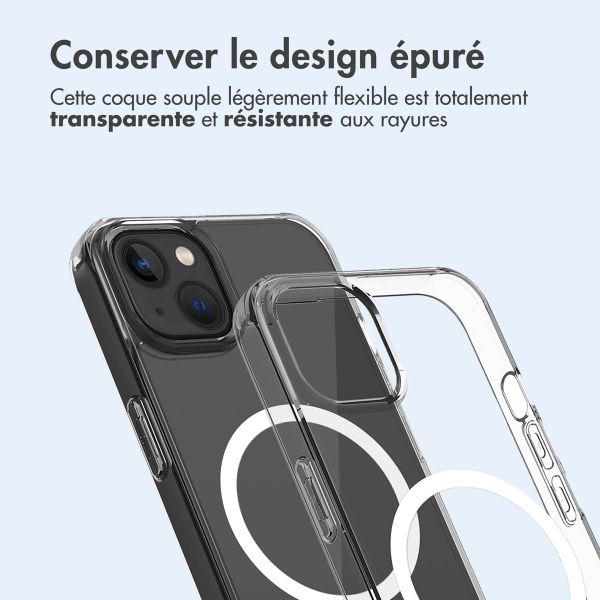 imoshion Coque arrière de protection avec MagSafe Apple iPhone 13 Mini - Transparent