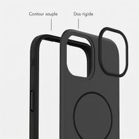 imoshion Coque arrière Color avec Thin MagSafe Ring Apple iPhone 15 - Noir