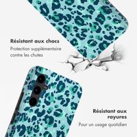 Selencia Coque arrière Vivid Samsung Galaxy A34 (5G) - Wild Spots Light Blue
