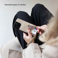 Selencia Coque de télephone Nova avec cordon et porte-cartes Apple iPhone 13 Pro - Beige