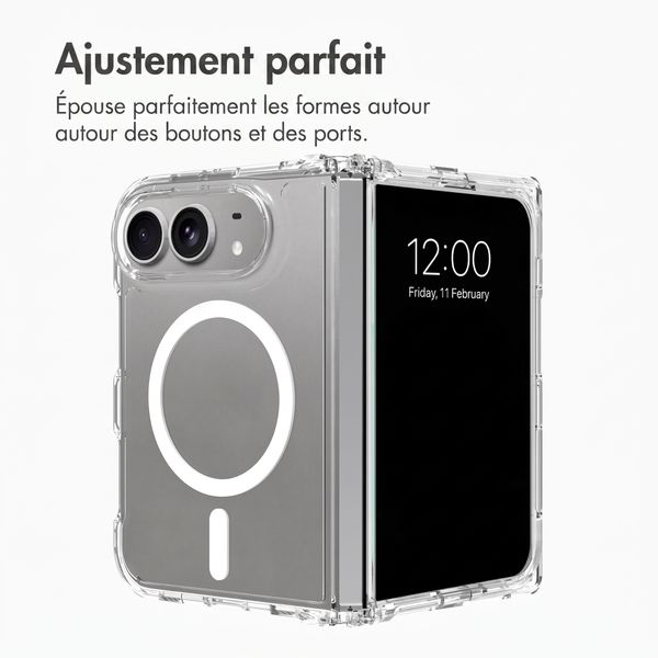 Accezz Coque arrière Xtreme Impact avec MagSafe Apple iPhone Duo - Transparent