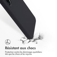 Accezz Coque Liquid Silicone avec MagSafe Samsung Galaxy A36 / A56 - Noir