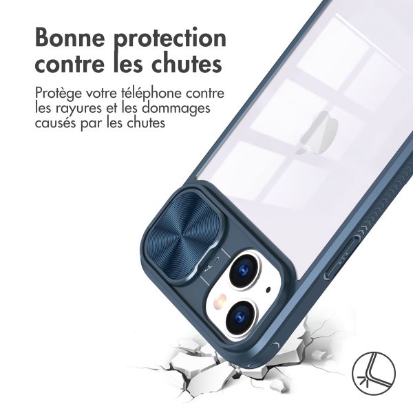 imoshion Coque arrière Camslider Apple iPhone 13 - Bleu foncé