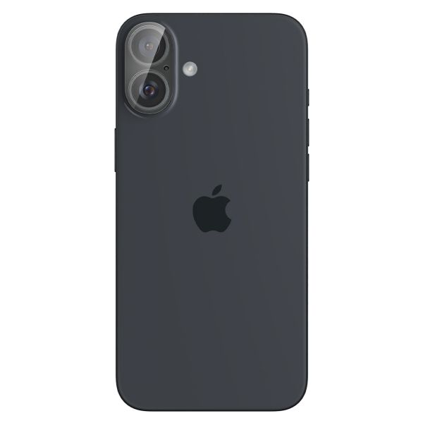 Spigen Optik Lens Protector - Protection complète de la caméra (lot de 2) Apple iPhone 16 / 16 Plus - Crystal Clear