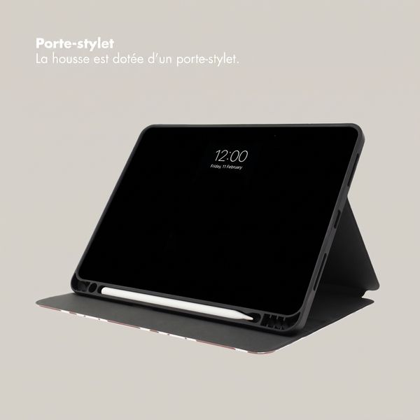 Selencia Coque tablette Vivid Apple iPad 11 (2025) 11 pouces A16 / iPad 10 (2022) 10.9 pouces - Choco Flower Pop