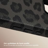 Selencia Coque Sabi imprimé panthère avec MagSafe Apple iPhone 17e / 16e - Midnight Black