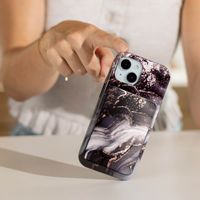 Selencia Powerbank Vivid 5 000 mAh - MagSafe et Qi - Noir / Chic Marble Black